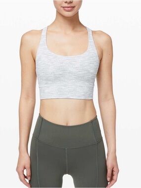 LULULEMON- Energy Bra Long Line Wee Are From Space Nimbus Size 6
